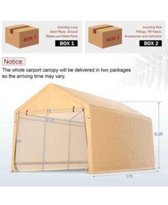 9 x 17 Feet Heavy Duty Carport Canopy