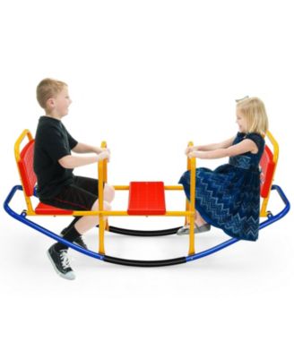 Outdoor Kids Seesaw Swivel Teeter for 3 to 8 Years Old