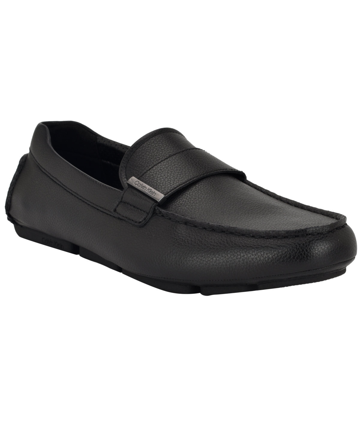 Calvin Klein Men's Oliver Logo Gross Grain Loafers In Black