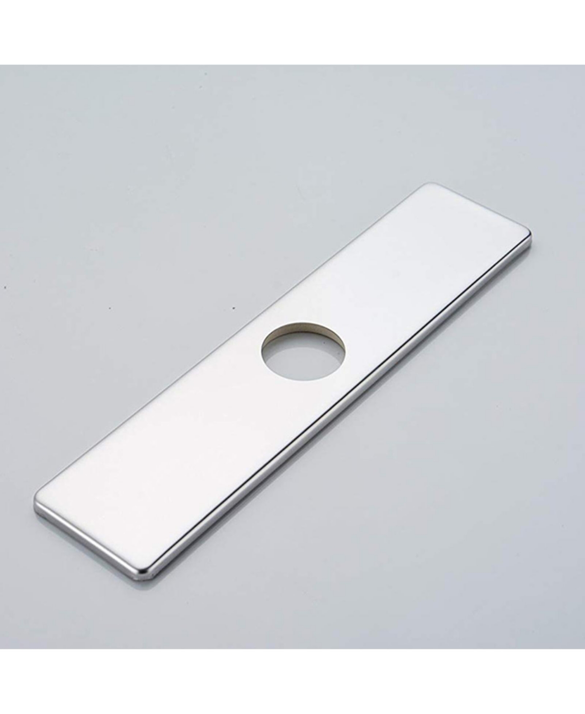 Greenspring Sink Hole Cover10 Inch 1 or 3 Hole Long Rectangle Cover Deck Plate Faucet Escutcheon for Bathroom or Kitchen Vanity Sink Faucet St
