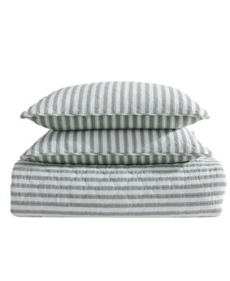 Way Ticking Stripe Quilt-Sham Set