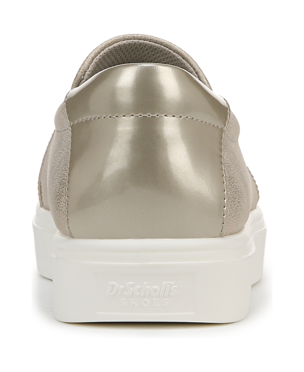 Shop Dr. Scholl's Women's Madison Cloud Slip On Sneakers In Light Gold Faux Leather