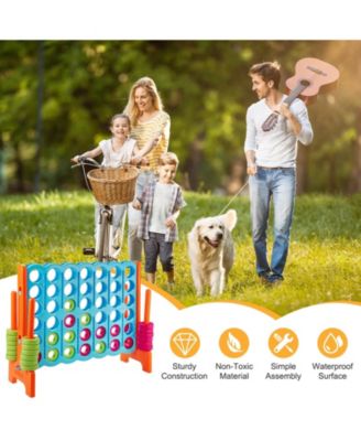 4 in A Row 4-to-Score Giant Jumbo Game Set for Family Party Holiday