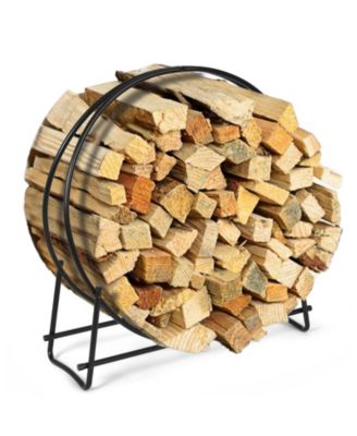 40-inch Tubular Steel Firewood Storage Rack