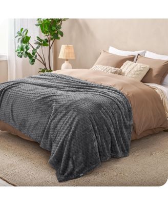 Bare Home Microplush Textured Throw
