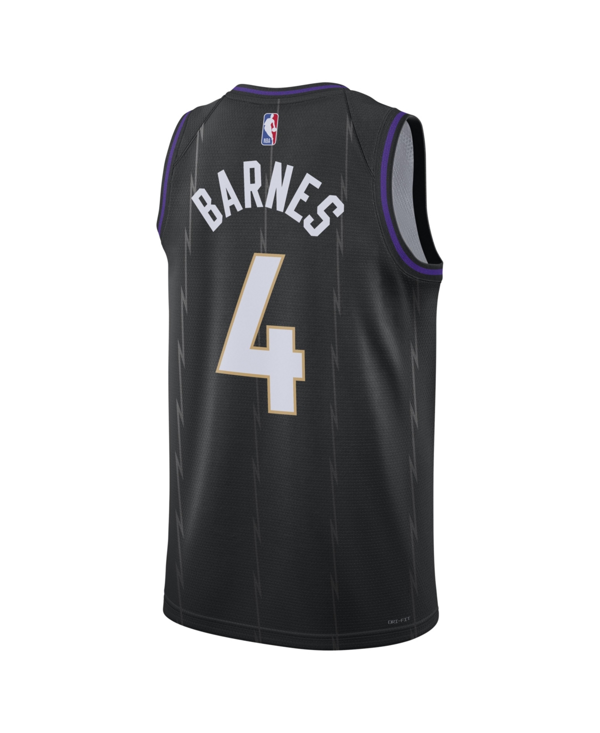 Nike Men's and Women'sScottie Barnes Toronto Raptors 2024/25 City Edition Finished Swingman Jersey - Black