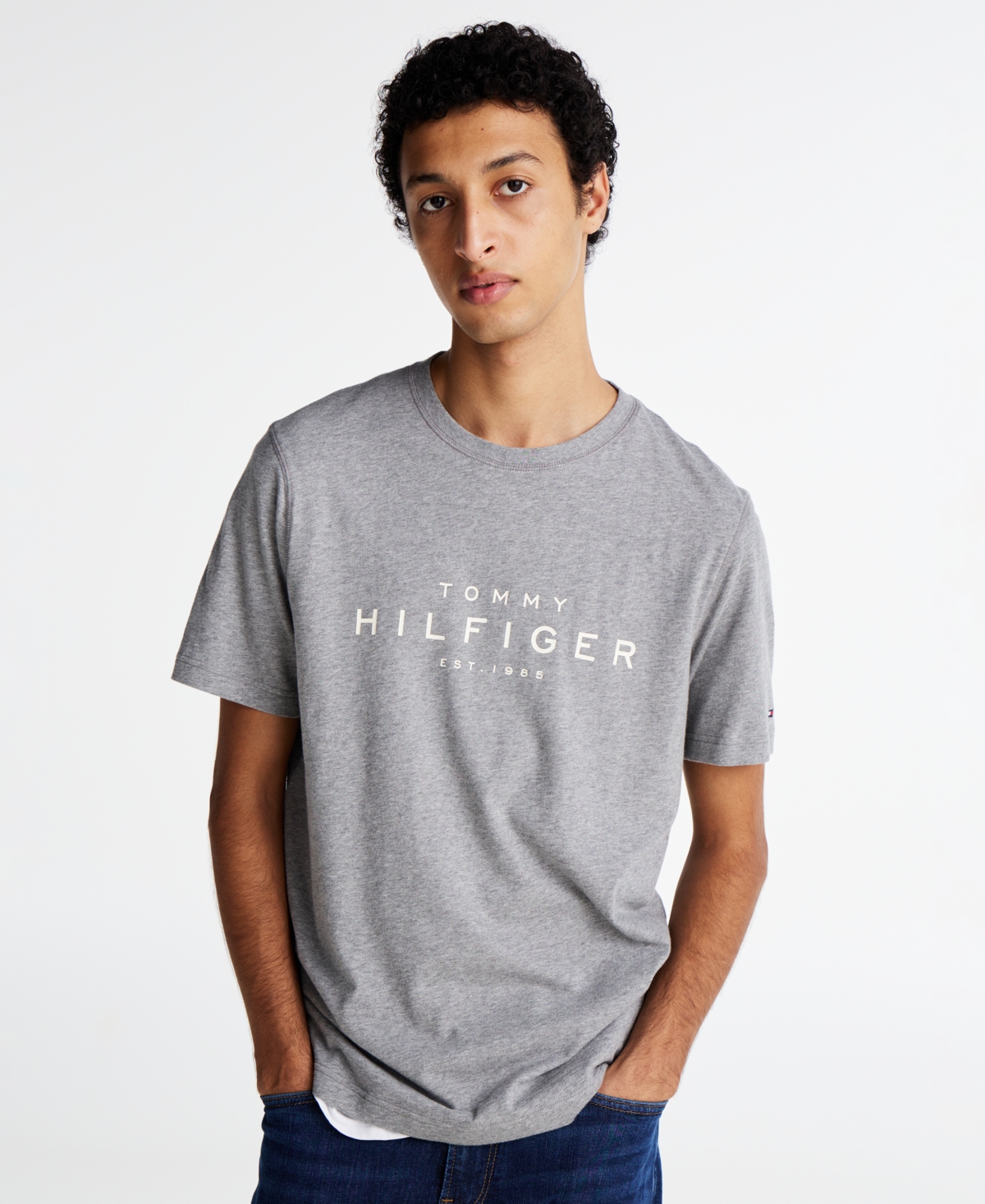 Tommy Hilfiger Men's Big Hilfiger Logo T-Shirt