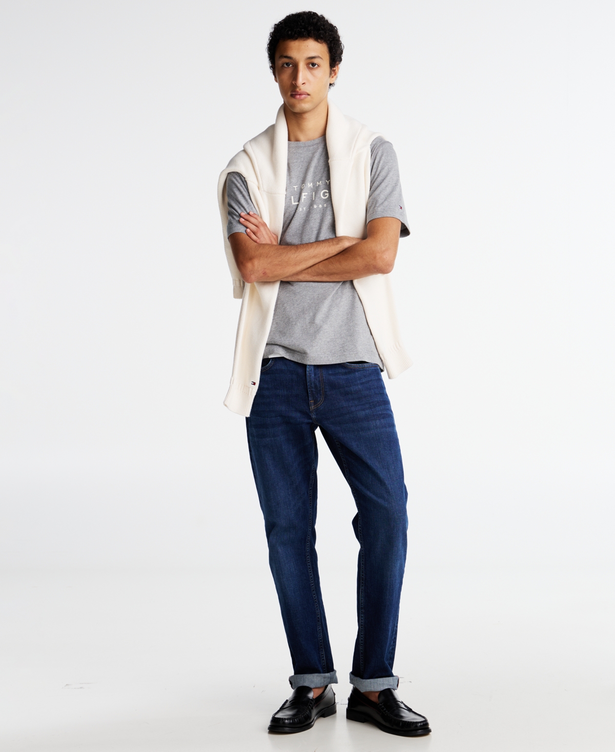 Tommy Hilfiger Men's Big Hilfiger Logo T-Shirt