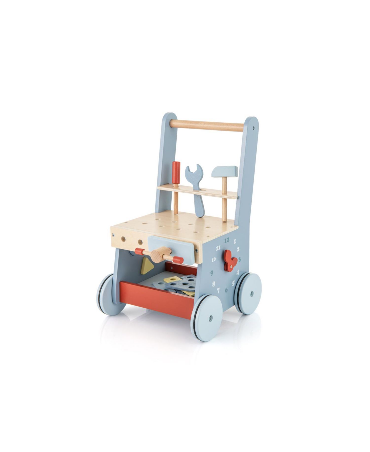 2-in-1 Wooden Toddler Push Walker