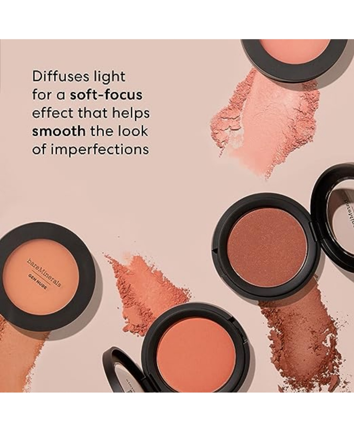 Bareminerals Gen Nude Powder Blush, 0.21 Oz. In Call My Blush