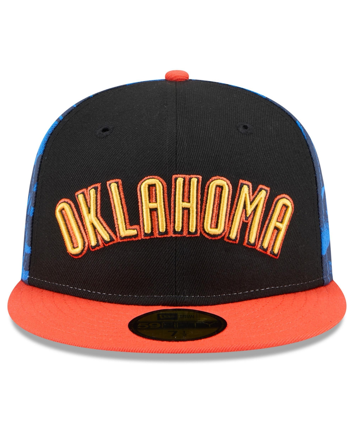 New Era Men'sOklahoma City Thunder 2024/25 City Edition 59FIFTY Fitted Hat - Black