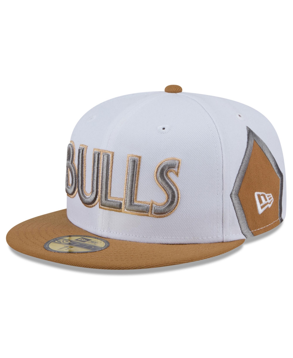 NEW ERA MEN'S WHITE CHICAGO BULLS 2024/25 CITY EDITION 59FIFTY FITTED HAT 