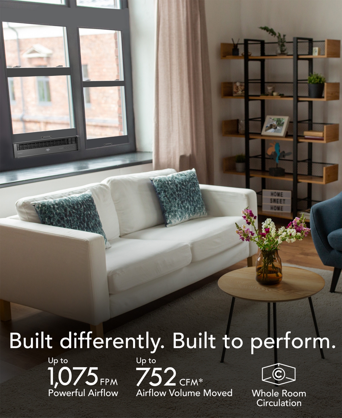 Vornado 6" Portal Window Fan with 3 Fan Speeds and Exhaust Mode