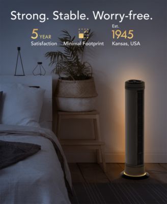 39" Ara Oscillating Tower Fan with Ambient Light and Remote 