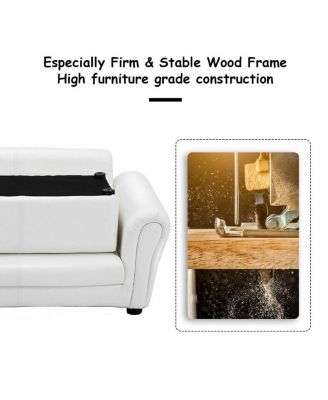 Soft Kids Double Sofa with Ottoman