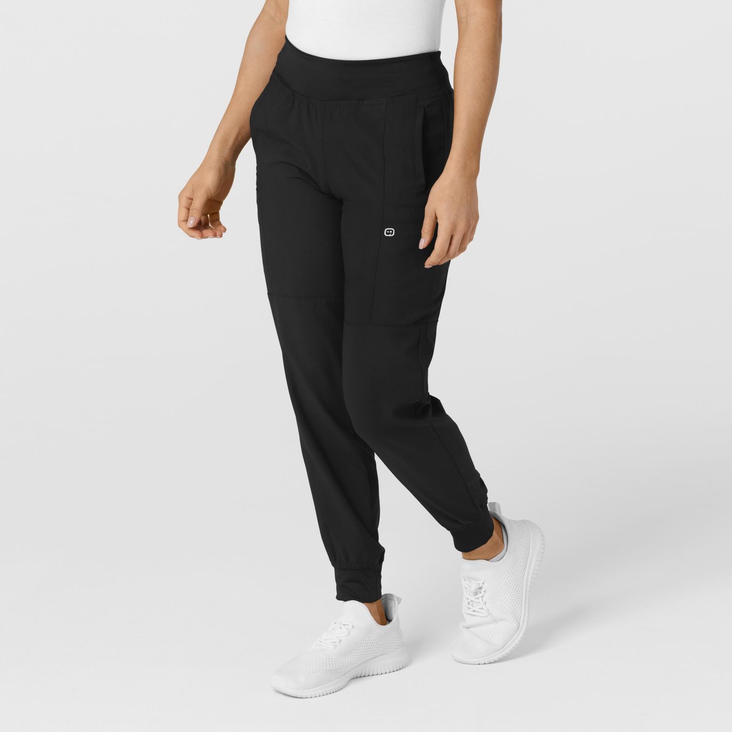 Plus Size W123 Comfort Waist Cargo Jogger Scrub Pant Regular