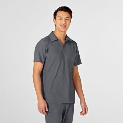 Big & Tall W123 Collar Scrub Top