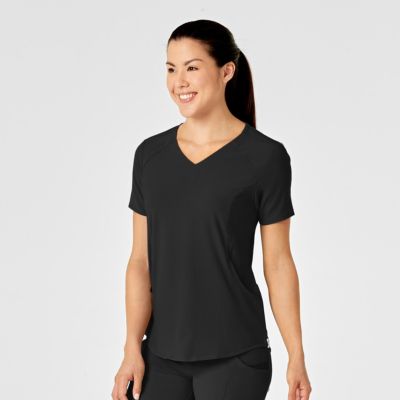 Women's RENEW Zip Accent Scrub Top