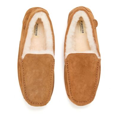 Men's Melbourne Genuine Shearling Moccasin Slipper