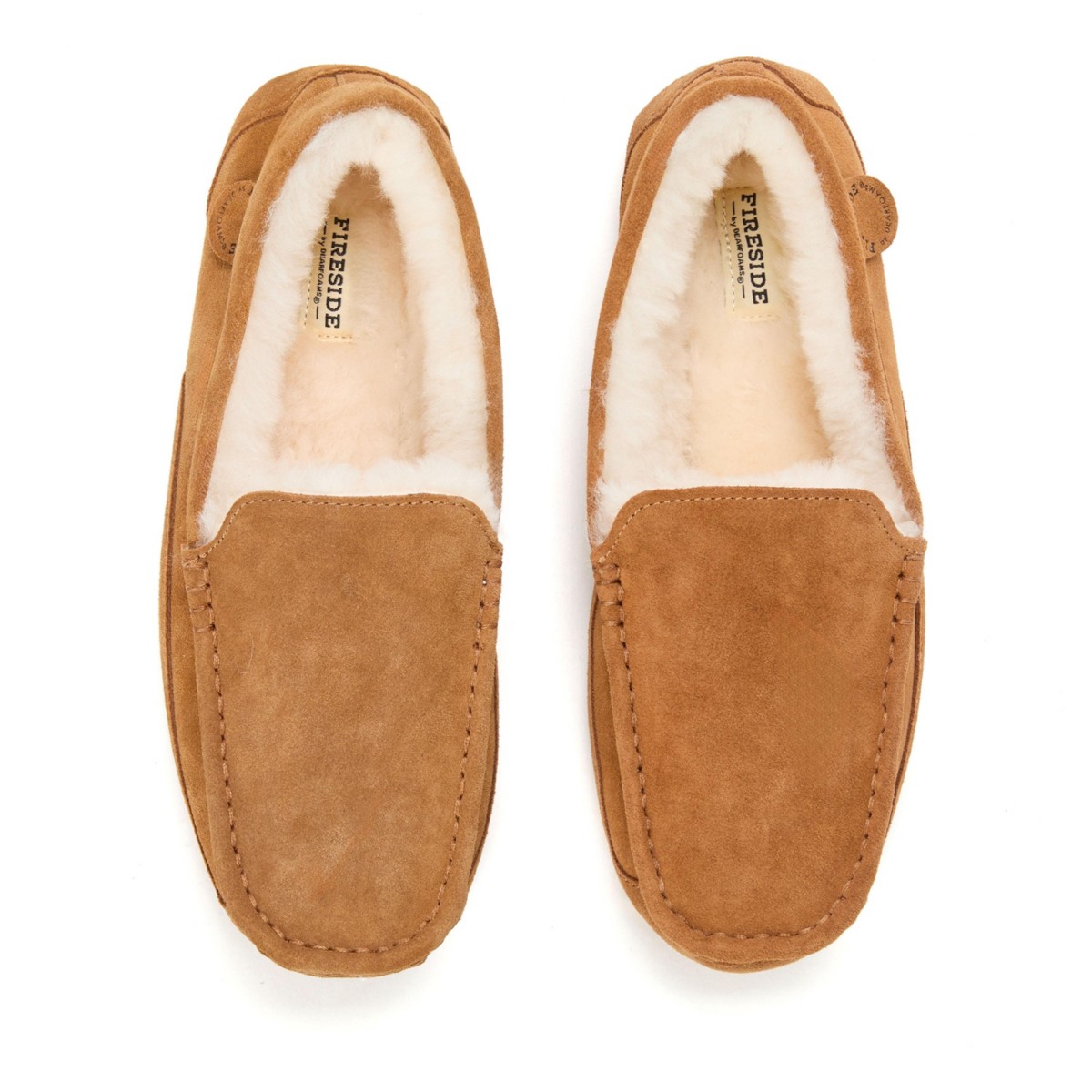 Мужские Dearfoams Men's Melbourne Genuine Shearling Moccasin Slipper — фото 5