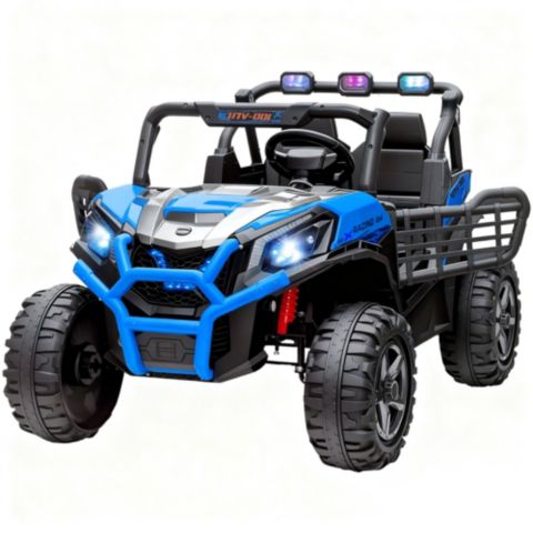 Детская игрушка Qaba 2 Seater 24V Electric Car for Kids with Remote Control, цвет: Синий