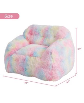Bean Bag Chairs for Kids, 51" Colorful Bean Bag Chair with Filler