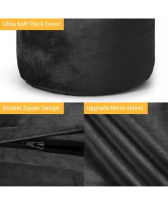 4 Foot Bean Bag Chair,Memory Foam Big Bean Bag
