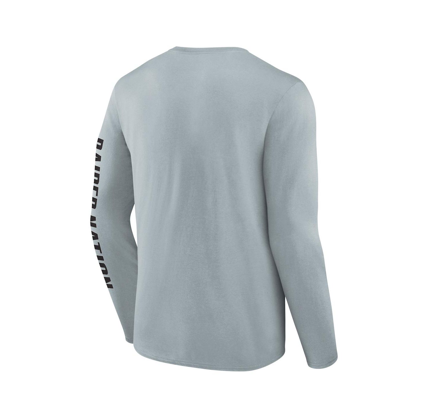 Men's Gray Las Vegas Raiders Vision Long Sleeve T-Shirt