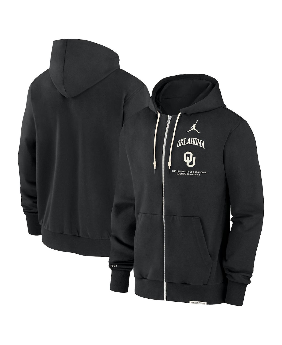 Shop Jordan Men's Black Oklahoma Sooners On-court Performance Full-zip Hoodie