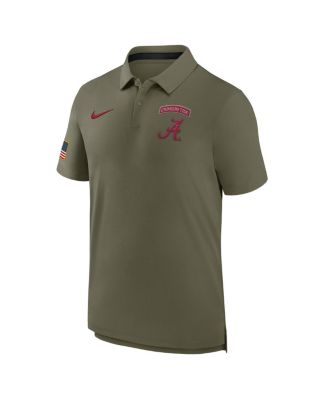 Men's Olive Alabama Crimson Tide 2024 Military Appreciation Tour Performance Polo