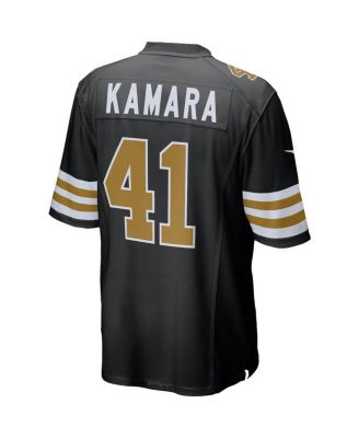 Men's Alvin Kamara Black New Orleans Saints Alternate Game Jersey