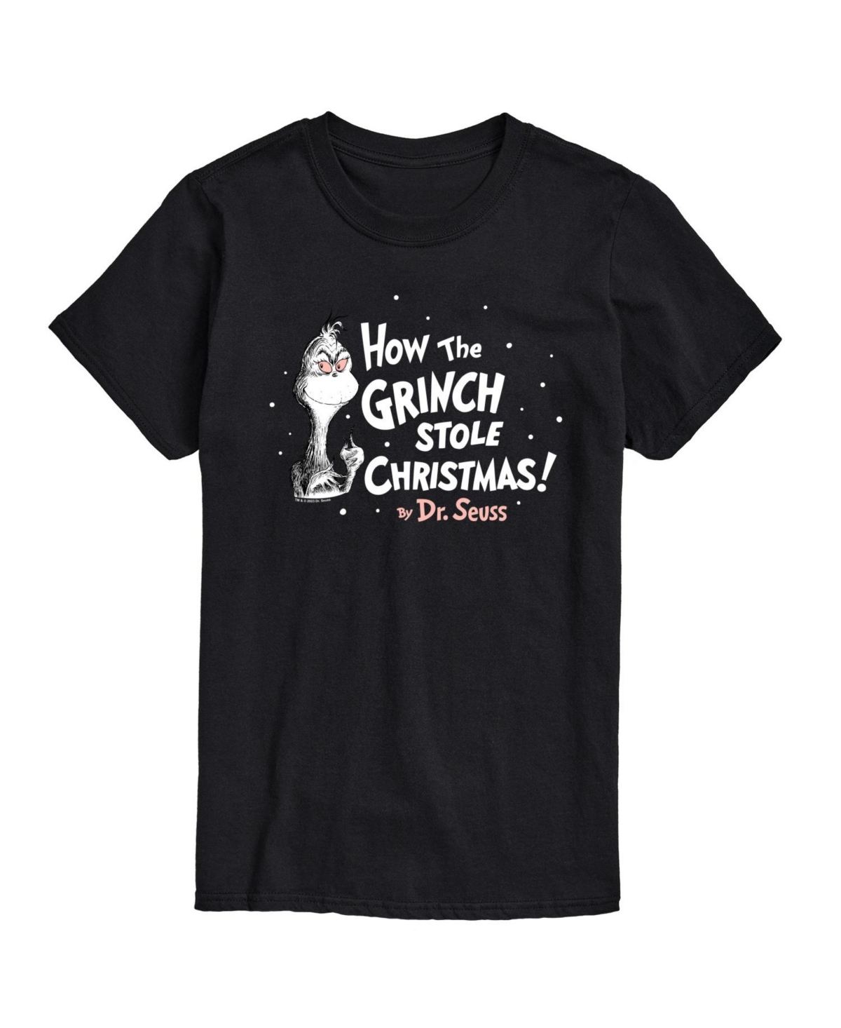 Airwaves Men's The Grinch How The Grinch Stole Christmas Short Sleeve Tee In Black