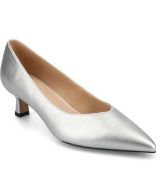 Women's Pammie Pointed Toe Kitten Heel Dress Pumps