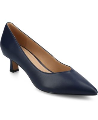 Women's Pammie Pointed Toe Kitten Heel Dress Pumps