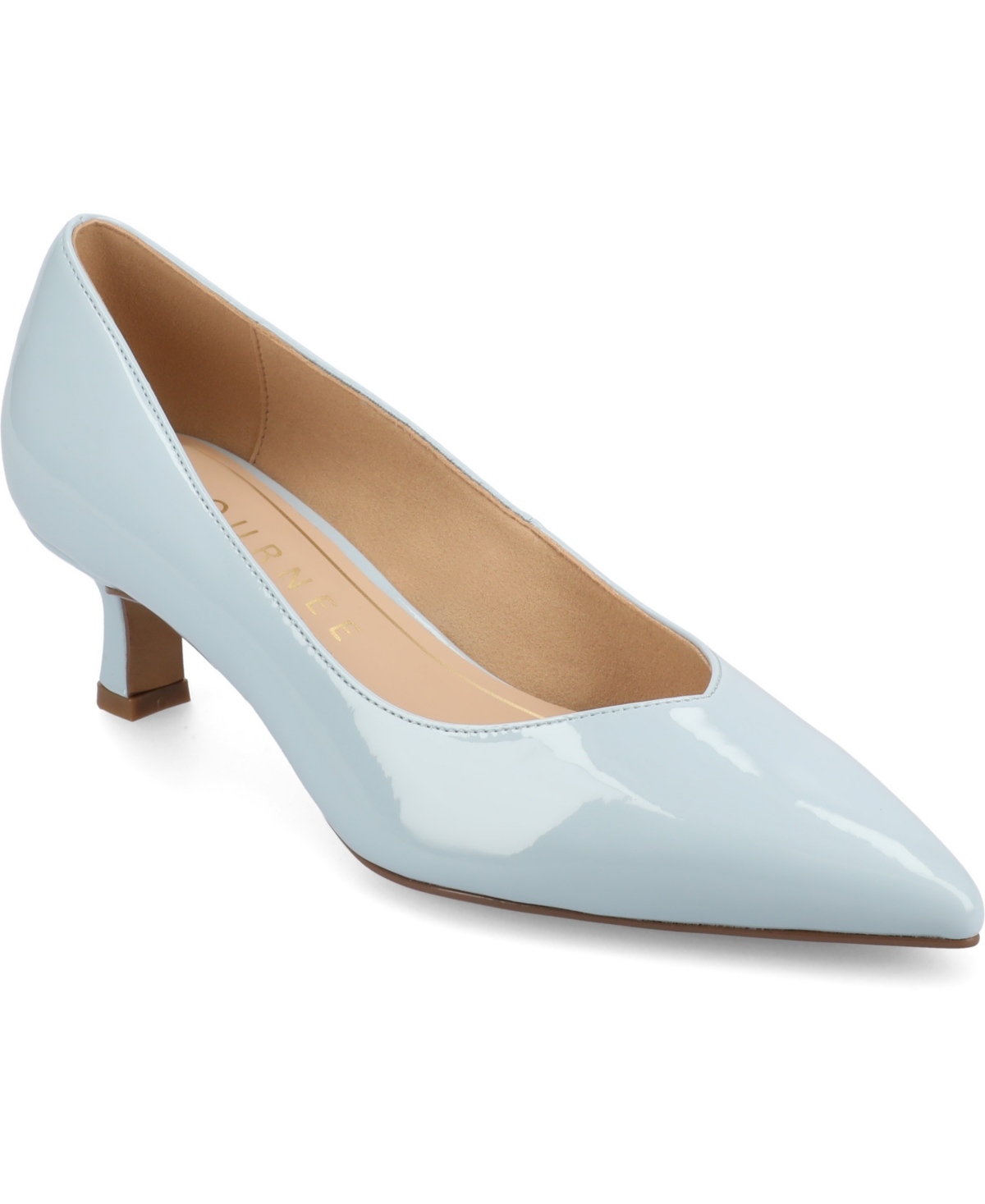 JOURNEE COLLECTION WOMEN'S PAMMIE POINTED TOE KITTEN HEEL DRESS PUMPS 