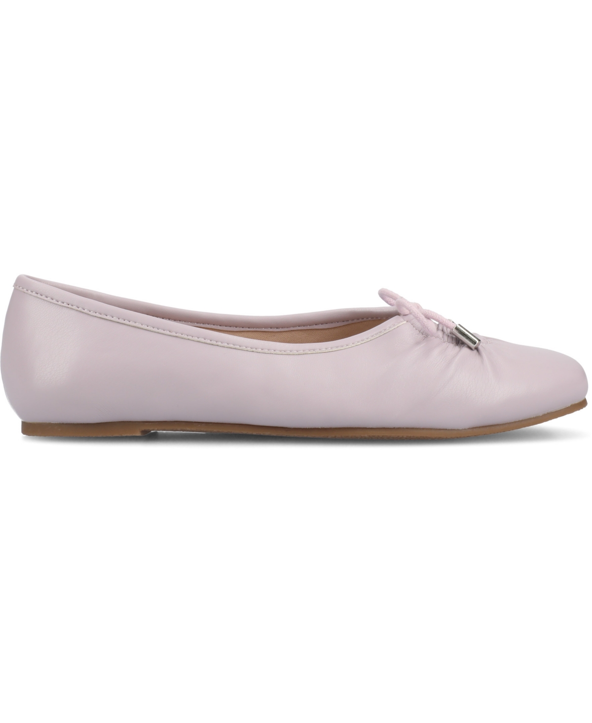 Journee Collection Callee Keyhole Square Toe Flat In Lilac