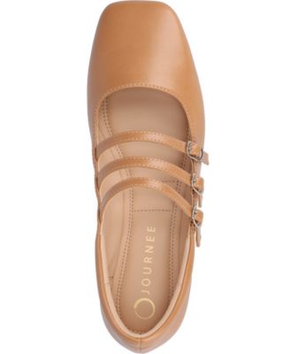 Women's Darlin Multi Strap Mary Jane Square Toe Flats