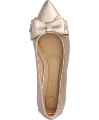 Women's Ophelia Bow Low Block Heel Dress Flats