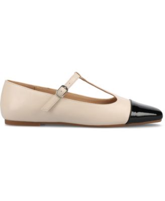 Women's Theah T-Strap Cap Toe Mary Jane Flats