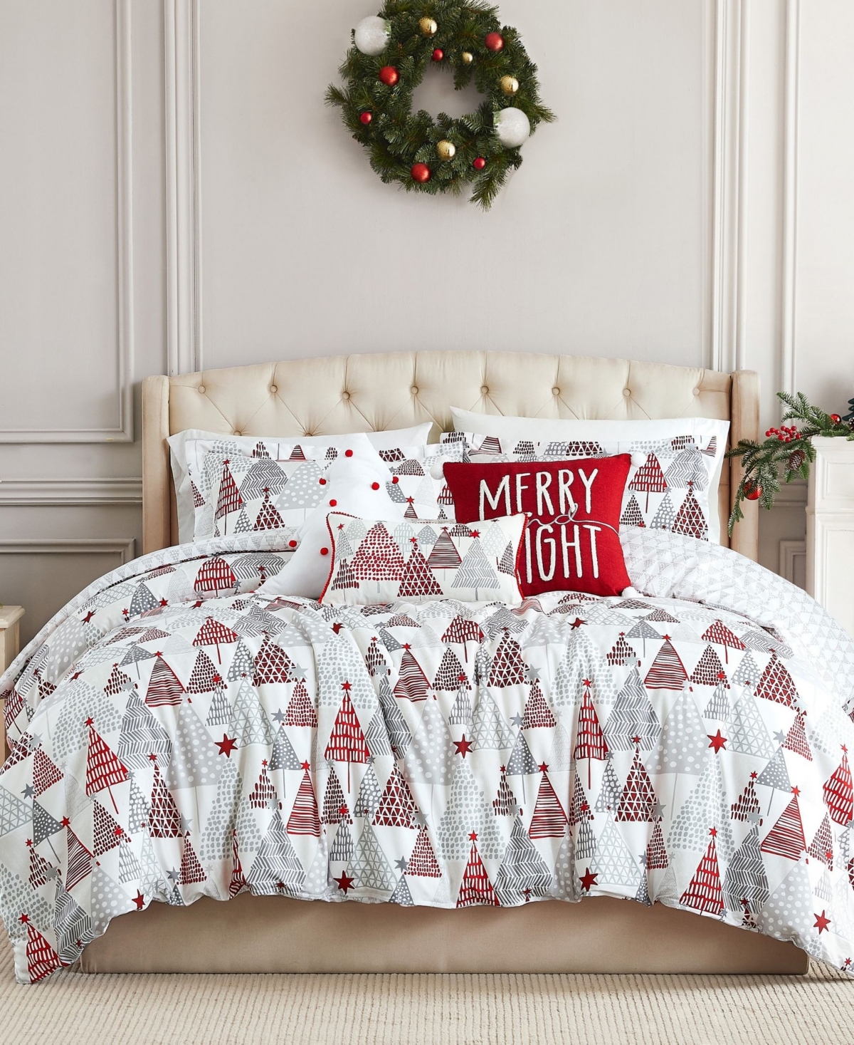 Southshore Fine Linens Merry And Bright 6-pc. Comforter Set, Full/queen In White