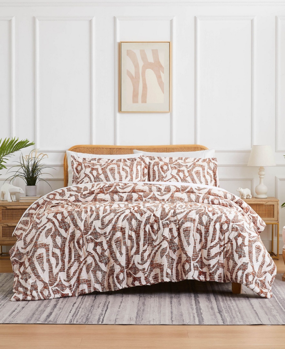 Southshore Fine Linens Khari 3-pc. Comforter Set, King/california King In Brown