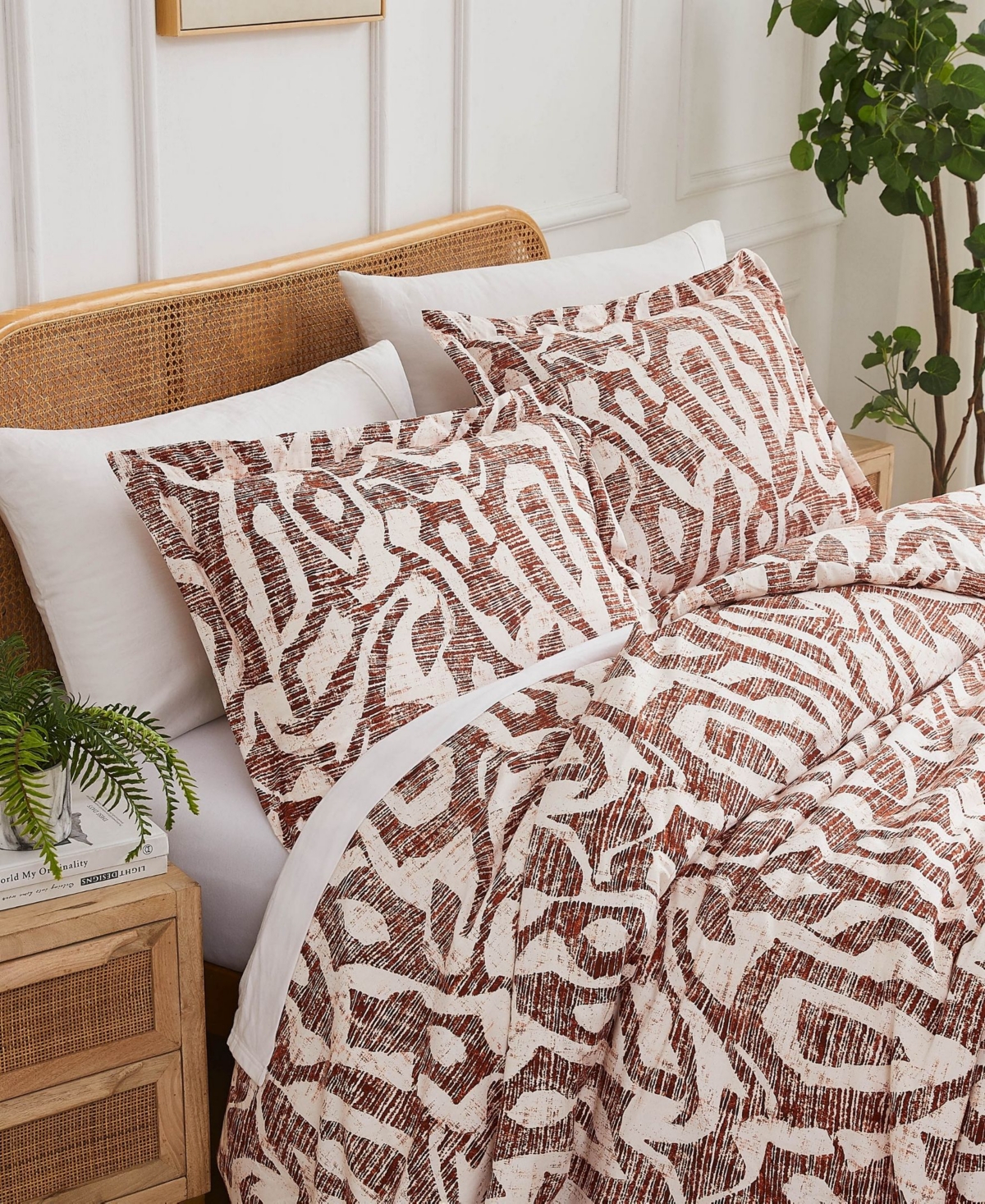 Southshore Fine Linens Khari 3-pc. Comforter Set, King/california King In Brown