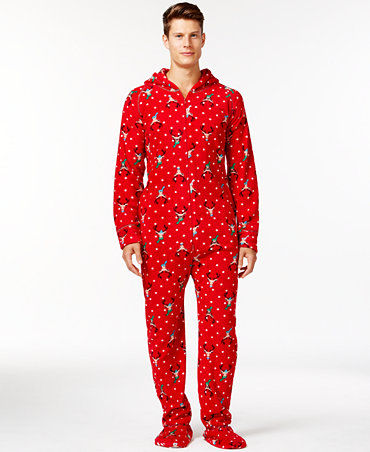 Family Pajamas Men's Holiday Jumpsuit - Macy's Exclusive - Bras ...