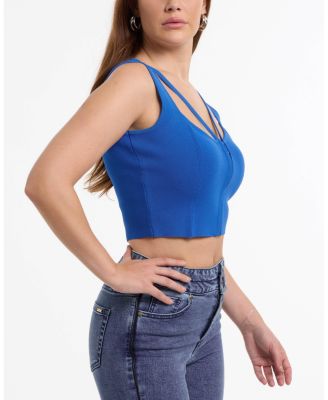 Women's Zip Front Corset Sweater Top