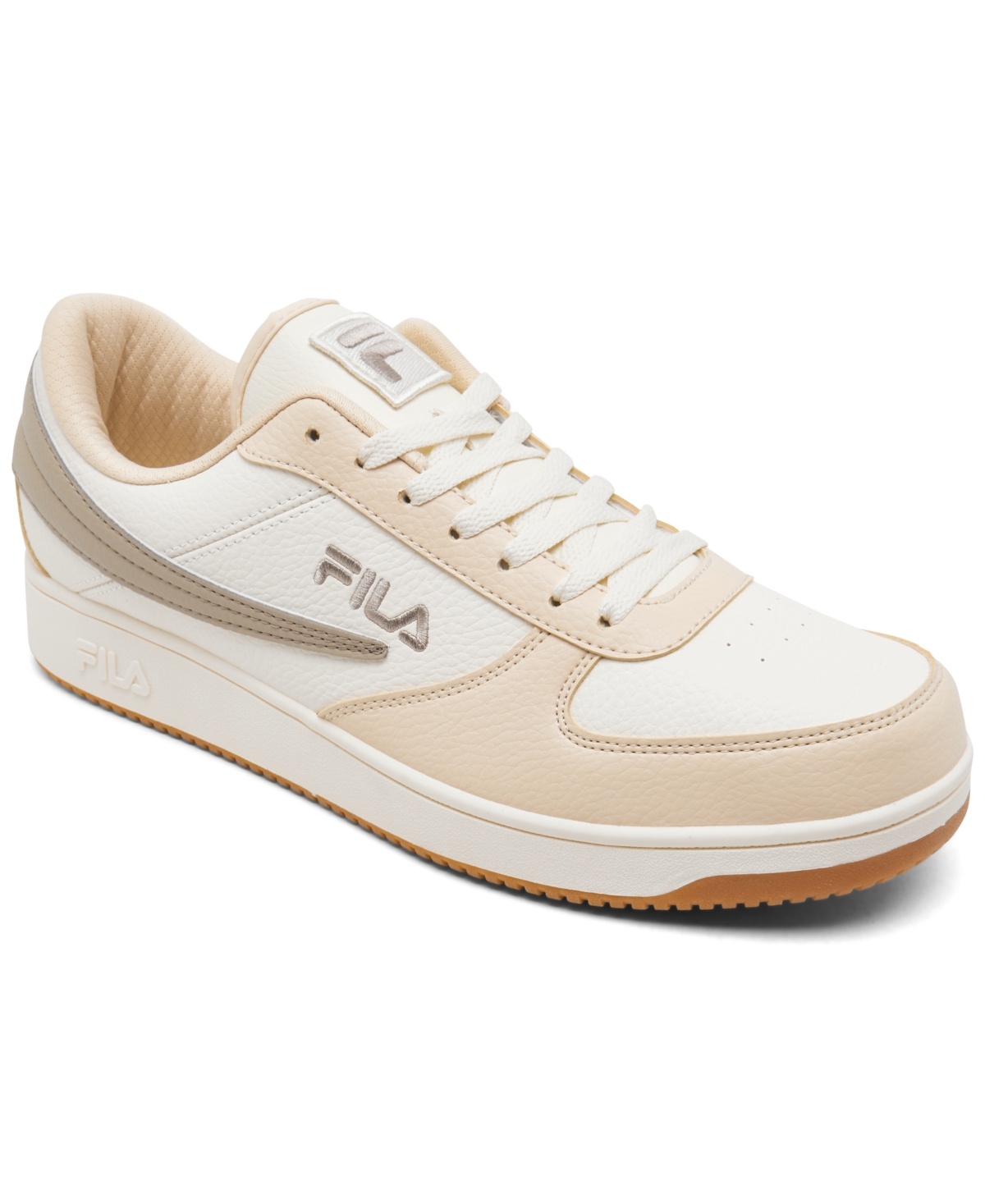 Fila Men s A Low Casual Sneakers from Finish Line White Red Smart Closet