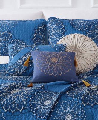 Midnight Floral 6-Pc. Quilt Set, Full/Queen