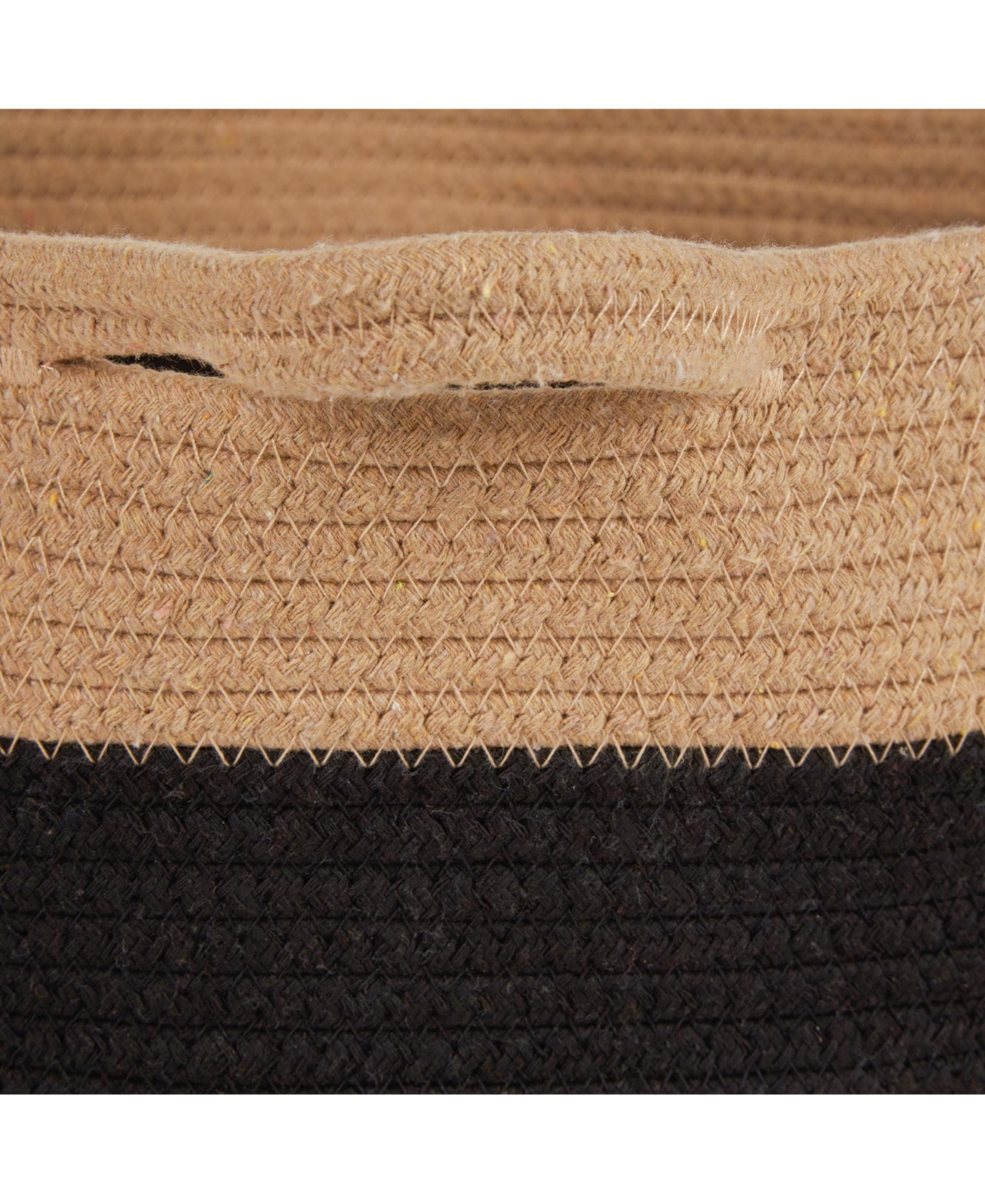 Bone Dry Cotton Rope Cat Ears Pet Storage Basket/Pet -black