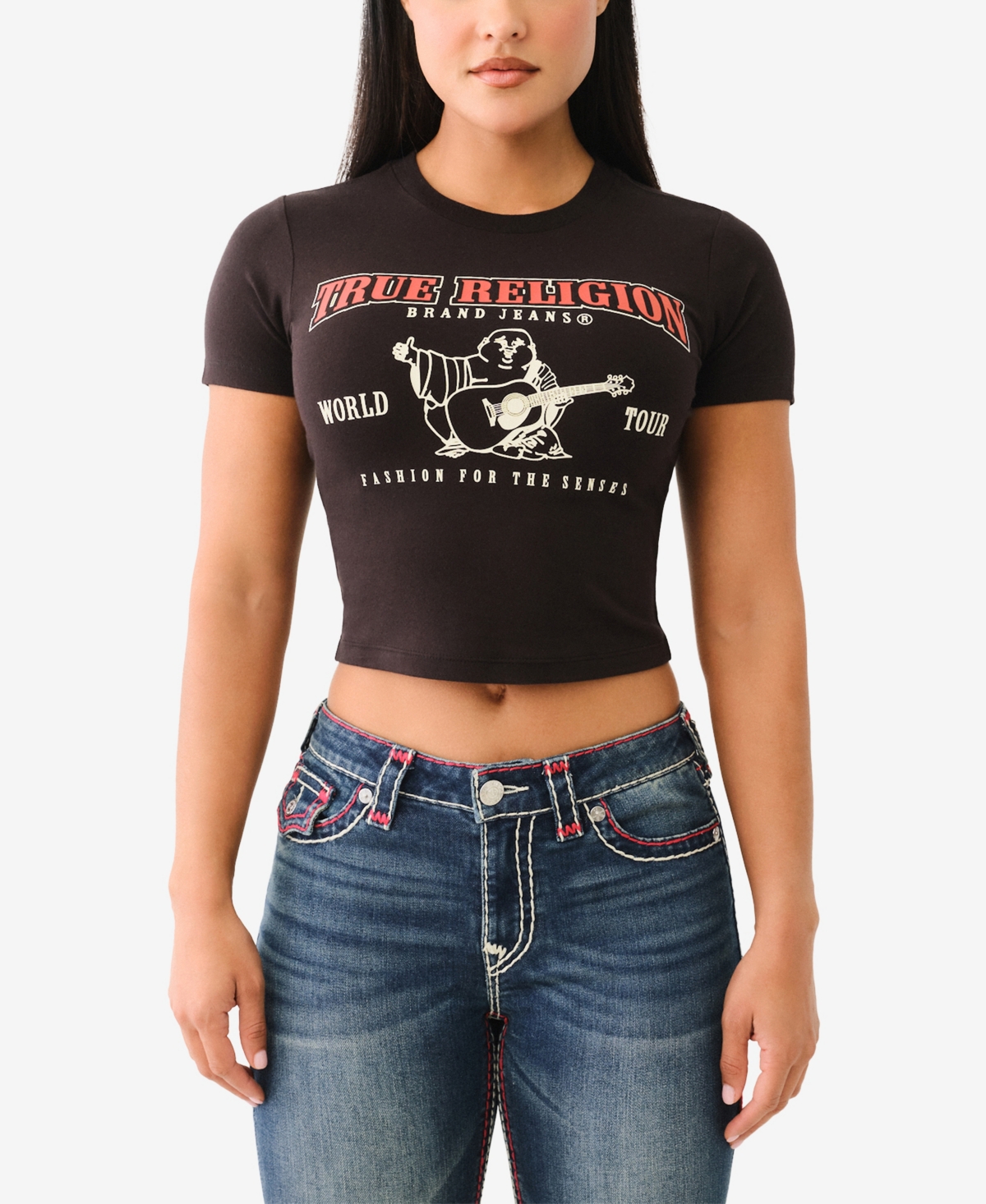 TRUE RELIGION WOMEN'S BABY CREW NECK T-SHIRT 