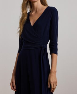 Surplice Jersey Dress
