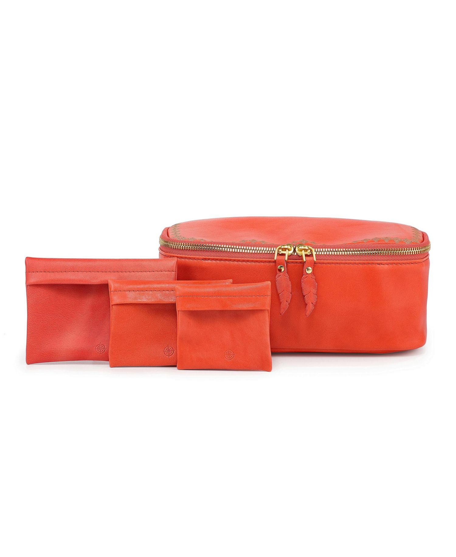 Celosia Rectangular Leather Jewelry Case